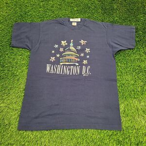 Vintage 1997 Fruit-of-The-Loom Shirt L/XL 23x30 Blue